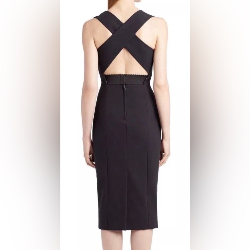$2,190 NWT Dolce Gabbana Jewel Buttons Chris- Cross  Back Sz 42 - Picture 3 of 11